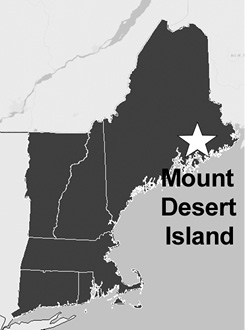 Mount Desert Island locator
