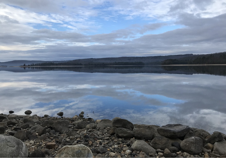 Quabbin Reservoir, view from Gate 35, Athol-New Salem. Photograph by Marcy Marchello.