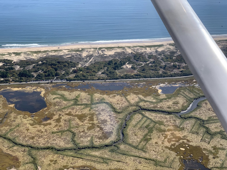 Salt marsh at Parker River National Wildlife Refuge (part of 100-acre marsh). 