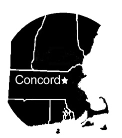 Concord, MA locator