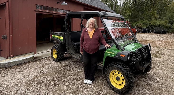 The author with a Gator, Washington.